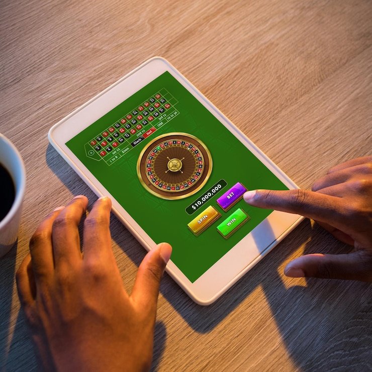 Tampilan fitur wild symbol dan bonus spin dalam permainan tinju